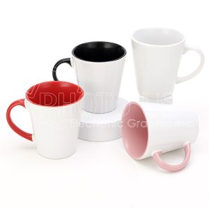 7 oz. Sublimation Two-Tone Latte Mug (Inside and Handle Colored)