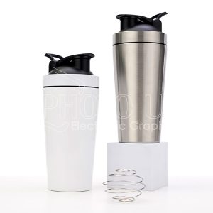 750 ml Sublimation Single Wall Stainless Steel Protein Shaker Bottle