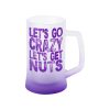 400 ml Sublimation Gradient Color Frosted Glass Beer Mug