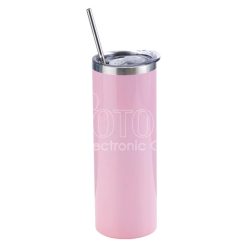 20 oz. Sublimation Bright Paint Stainless Steel Skinny Tumbler with Lid and Straw