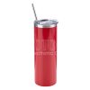 20 oz. Sublimation Bright Paint Stainless Steel Skinny Tumbler with Lid and Straw