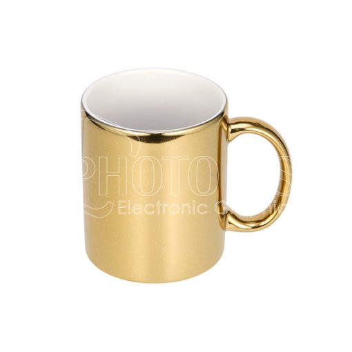 11 oz. Sublimation Colored Glitter Plated Mug