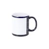 11 oz. Sublimation Colored Coffee Mug with White Patch
