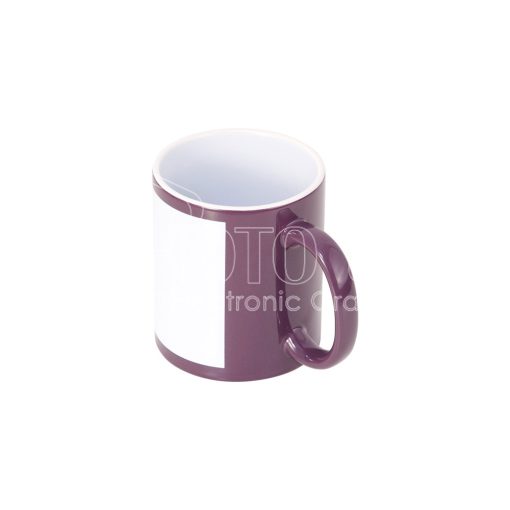 11 oz. Sublimation Colored Coffee Mug with White Patch