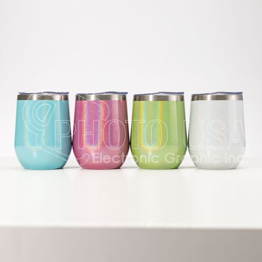 12 oz. Sublimation Pearl Paint Stainless Steel Stemless Wine Cup A