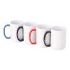 15 oz. Sublimation Ceramic Mug with Colored Handle