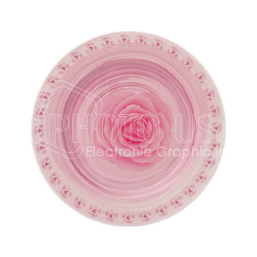 8 Pink Lace Plate1 0