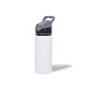 Aluminum Sports Water Bottle with Colored Flip-Top Lid