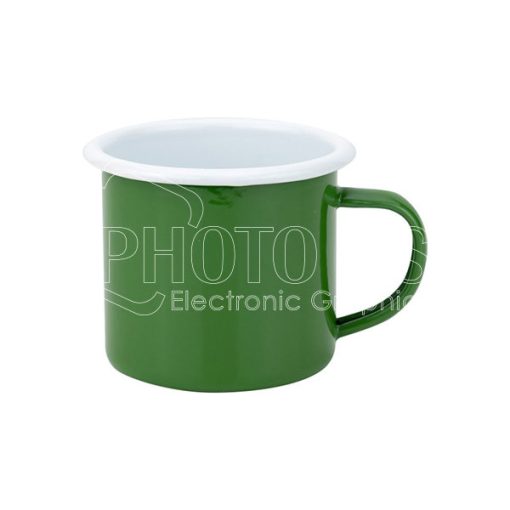 Colored enamel mug green600 1 1