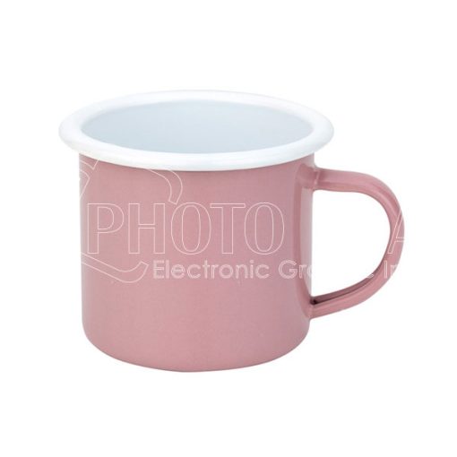 Colored enamel mug pink600 1