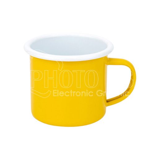 Colored enamel mug yellow600 1 1