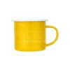 Colored enamel mug yellow600 2