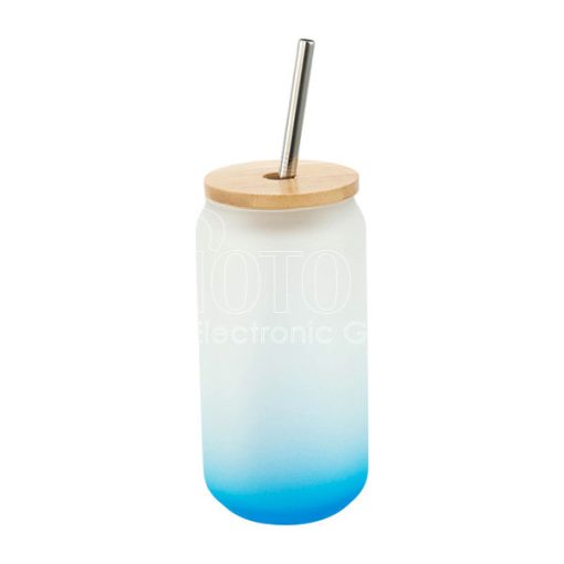 Colored glass straw mug 600 12 1