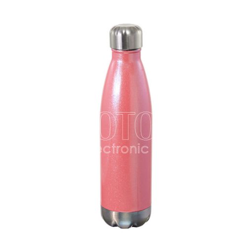 500 ml Sublimation Neon Glow Paint Colored Glitter Stainless Steel Cola-Shaped Water Bottle