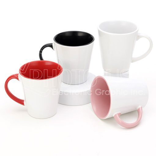 Conical colored ceramic cup 600 7