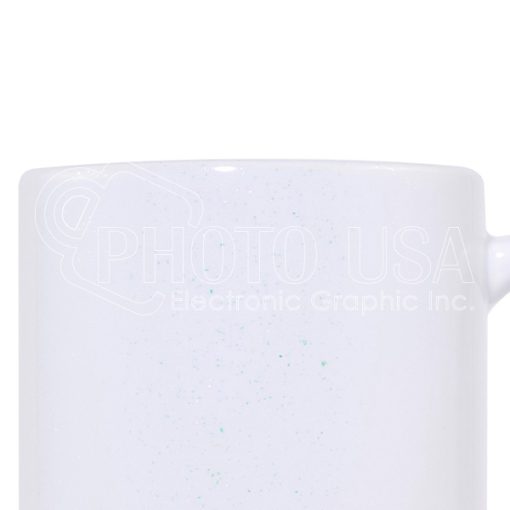 11 oz. Sublimation White Glitter Mug