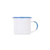 12 oz. Sublimation Enamel Mugs with Colored Brim and Handle