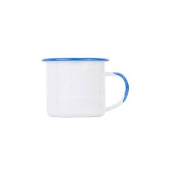 12 oz. Sublimation Enamel Mugs with Colored Brim and Handle