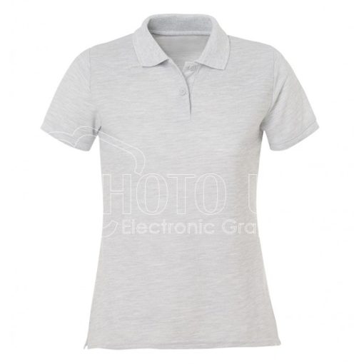 Female Polo T shirt gray