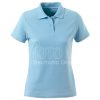 Female Polo T shirt light blue