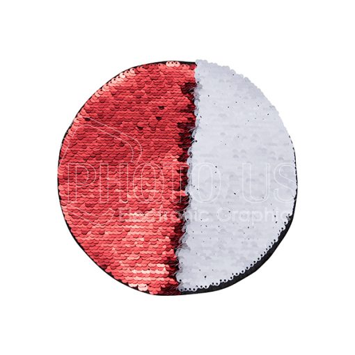 Flip Sequin Adhesive circle redwhite 2