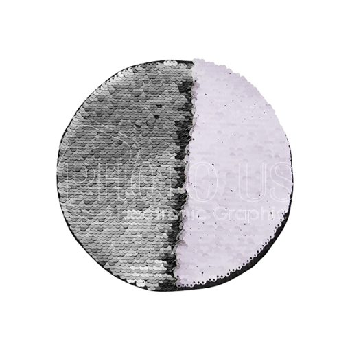 Flip Sequin Adhesive circle silverwhite 1