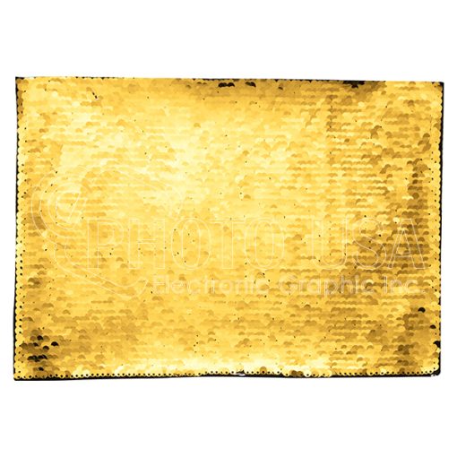 Flip Sequin Adhesive rectangle goldwhite 1