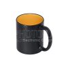 Frosted inner color black mug 600 7