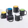 Frosted inner color black mug 600 9