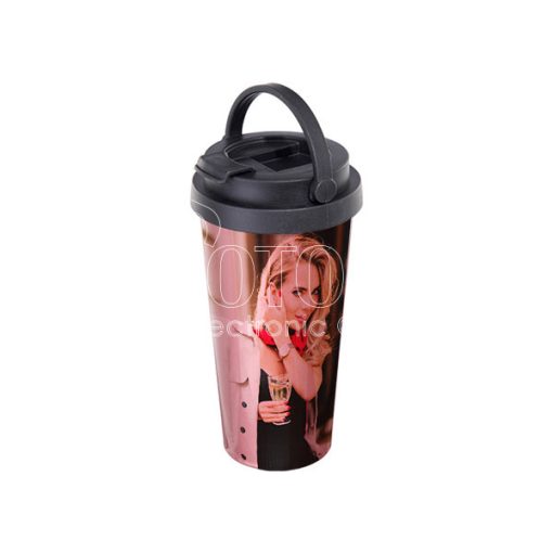 500 ml Sublimation Colored Stainless Steel Travel Mug with Handle Lid