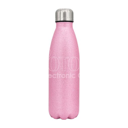 Glitter Bowling Shaped Bottle Pink600 1 1