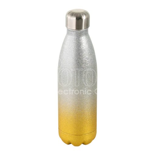 500 ml Sublimation Glitter Stainless Steel Cola-Shaped Water Bottle (in Gradient Colors)
