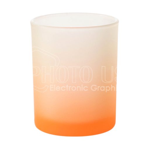 10 oz. Colored Frosted Tumbler Glass in Gradient Color for Sublimation