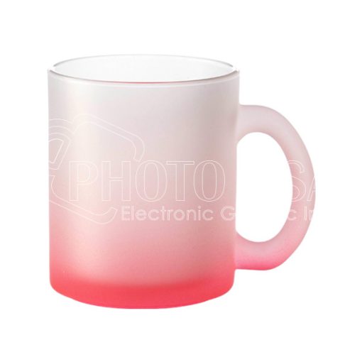 10 oz. Sublimation Color Glass Mug (in Gradient Color)
