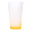 16 oz. Sublimation Colored Frosted Glass Cup in Ombré Color