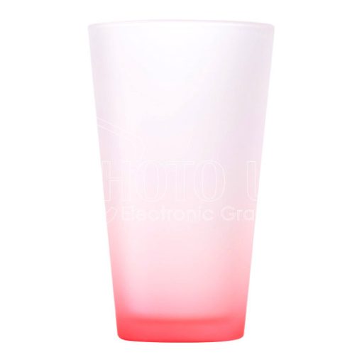 144PACK 3oz Sublimation Tumbler Glass Mugs Frosted Shot Glass Gradient Rose  Red
