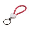 Heart Braided Keyring red 1