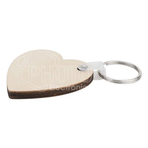 Heart shaped Wooden Key Ring 600 3