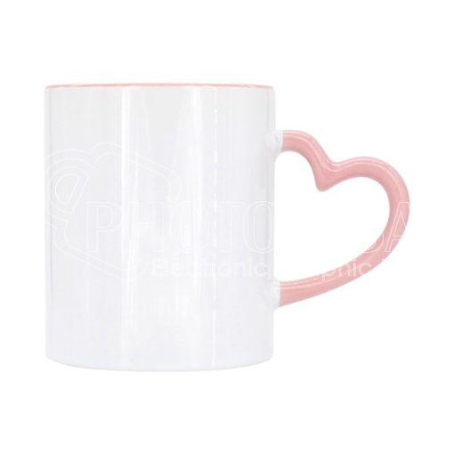 Heart shaped two color mug600 pink1 1