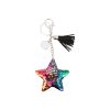Keychains w Magic Flip Sequin Ornament star mix