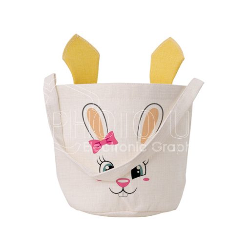 Sublimation Linen Easter Bunny Basket