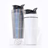 700 ml Sublimation Rainbow Paint Stainless Steel Vacuum Insulated Protein Shaker Bottle