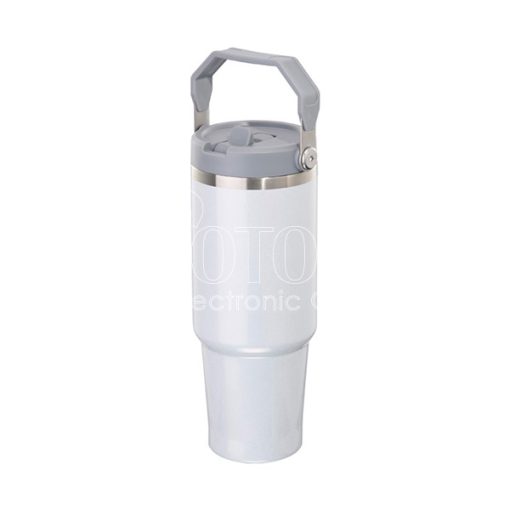 Stainless steel fitness mug with large handle 600 3 1
