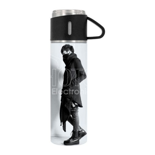 Stainless steel thermos with mug600 1 0