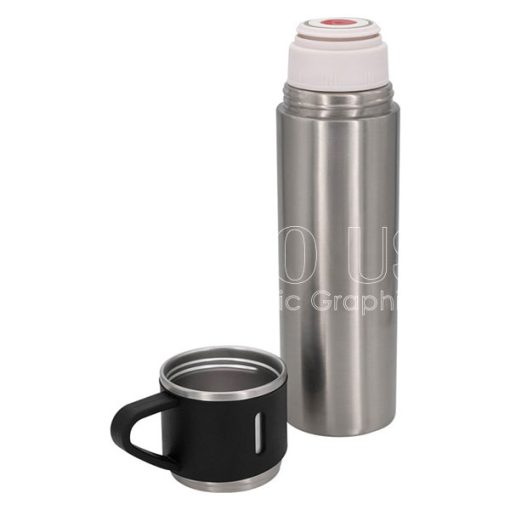 Stainless steel thermos with mug600 5