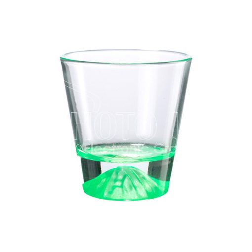 Transparent color bottom conical glass cup 600 6