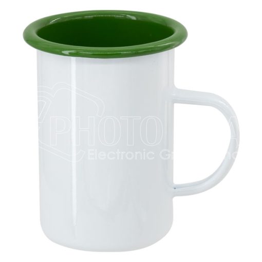 Whitney Enamel Mug w Inner Color green 2