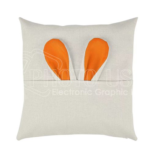 Sublimation Linen Easter Bunny Pillow Case