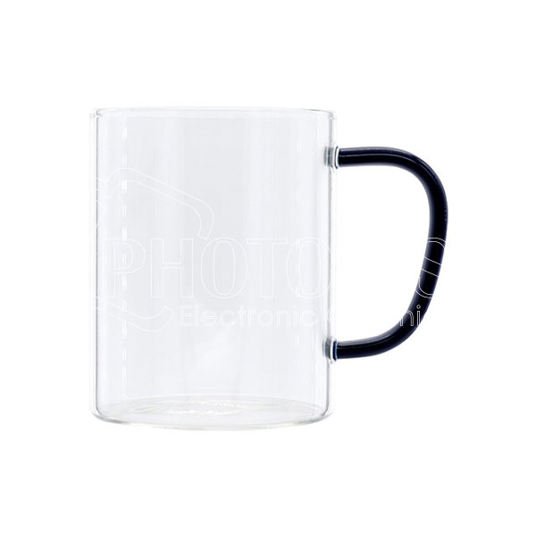 13 oz./400 ml Personalized Glass Coffee Mug with Colored Handle -  Orcacoatings, the Best-Selling Sublimation product brand