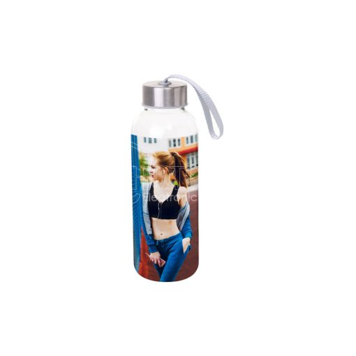 Sublimation Sports Glass Water Bottle with Ribbon Handle